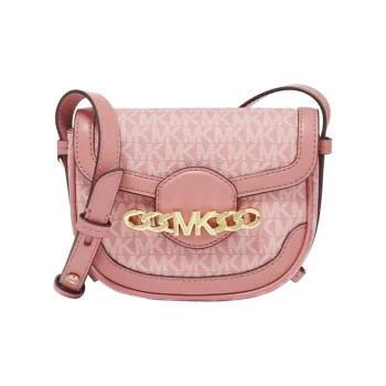 MICHAEL KORS Hally Cow Leather Crossbody Bag Extra Small Women's Rose Pink
