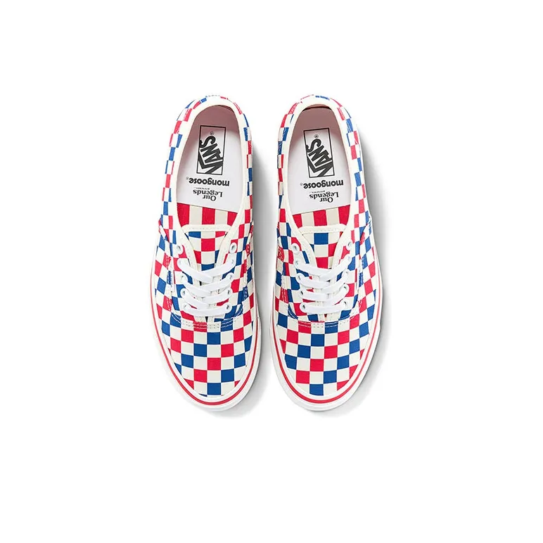 Authentic Our Legends X Vans 44 Dx 'Mongoose Red Blue Checkerboard'-2