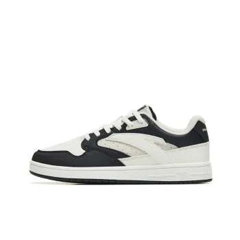 Anta Life Collection Anti Slip Wear Resistant Low Top Skateboard Shoes Women's White Black Gray