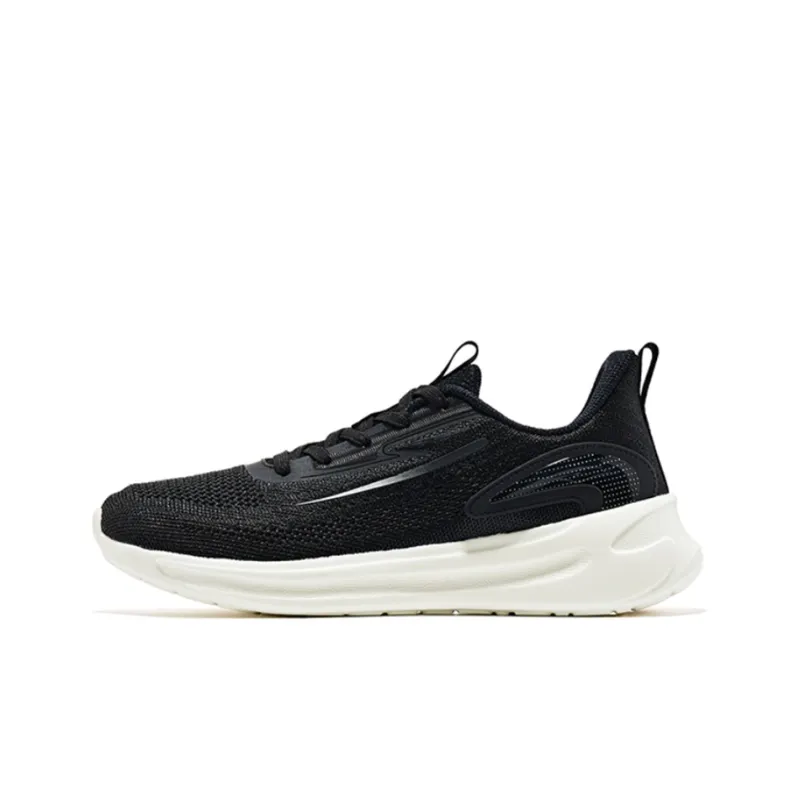 Erke Bullets Low Top Running Shoes Men's Black White-0