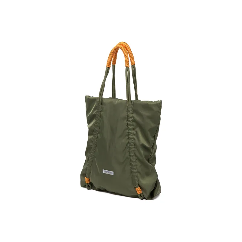 COMBACK Polyamide Tote Bag, Shopping Bag, Shoulder Bag Regular Unisex Light Khaki/Army Green-7