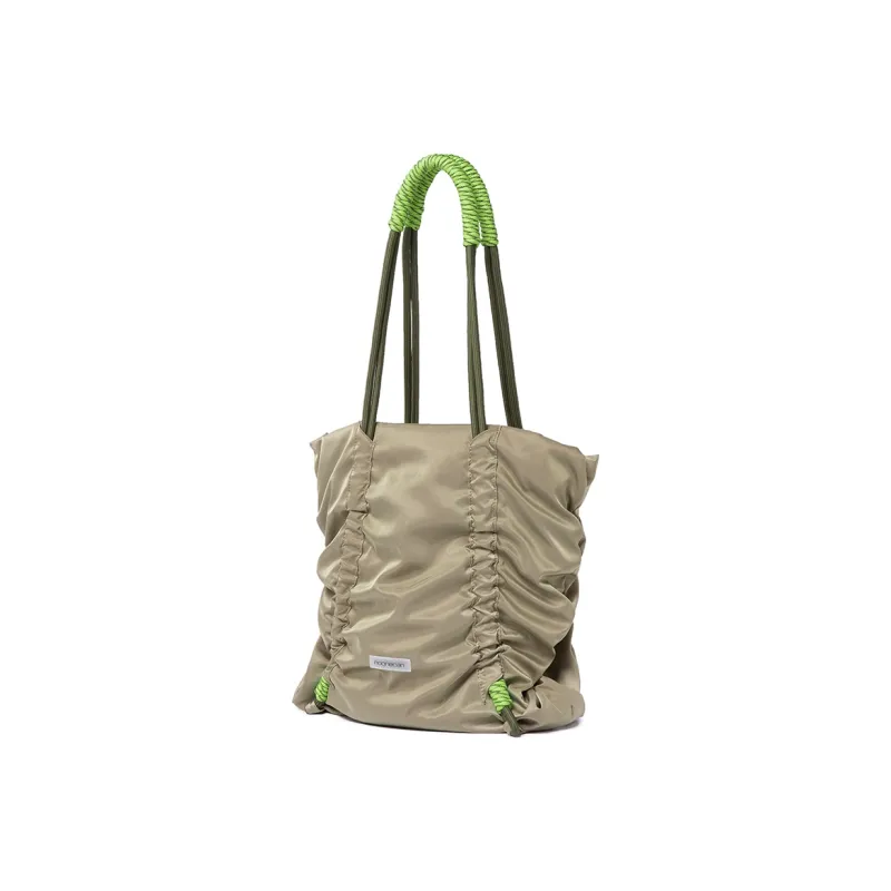 COMBACK Polyamide Tote Bag, Shopping Bag, Shoulder Bag Regular Unisex Light Khaki/Army Green-3