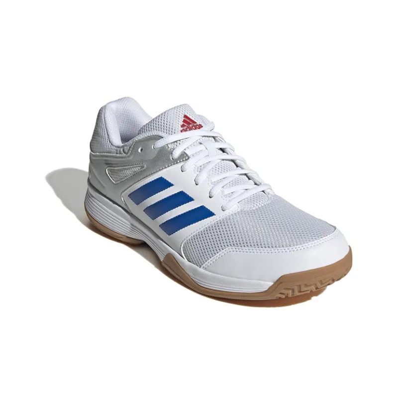 Adidas Speedcourt Anti-Slip Wear-Resistant Low-Top Skateboard Shoes Men's White Blue-2