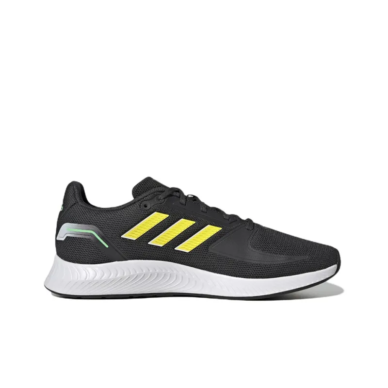 Adidas Runfalcon 2.0 Durable Breathable Low-Top Running Shoes Men's Black Yellow-1