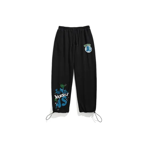 SANSYAS Knitted Sweatpants Unisex Black