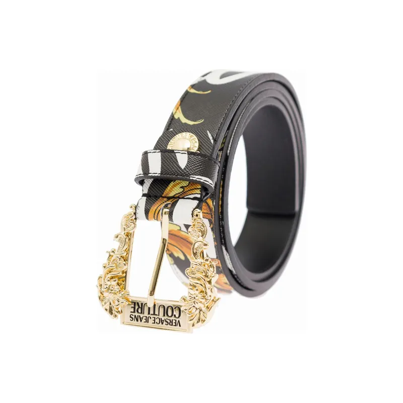 VERSACE JEANS COUTURE Logo-print Leather Belt-1