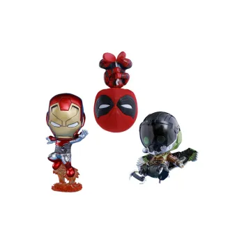 Hot Toys Spider Man Cosb371 Hero Returns Iron Man Mark 47 And The Vulture Chibi Figures 3.5cm