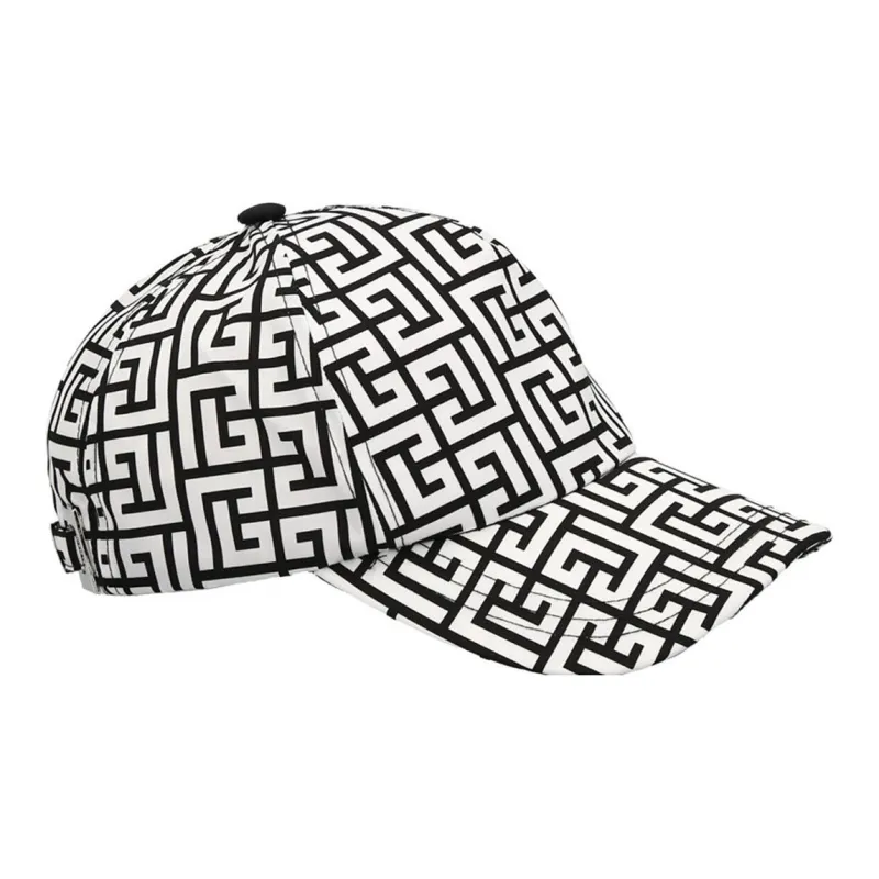 BALMAIN Iconic Monogram Motif Mens Peaked Hat-2