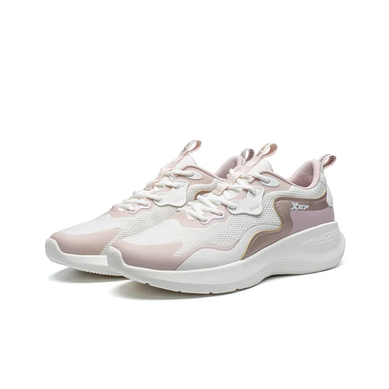 XTEP Xingyun Low-Top Running Shoes Women's White Pink Gold-1