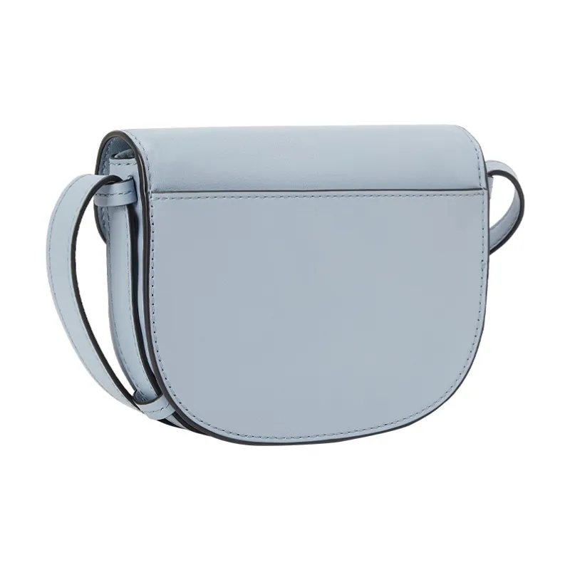 MICHAEL KORS Hally Cow Leather Saddle Bag Shoulder Bag Crossbody Bag Extra Small Women's Light Blue-1