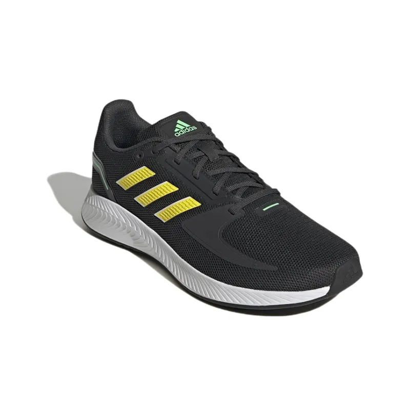 Adidas Runfalcon 2.0 Durable Breathable Low-Top Running Shoes Men's Black Yellow-2