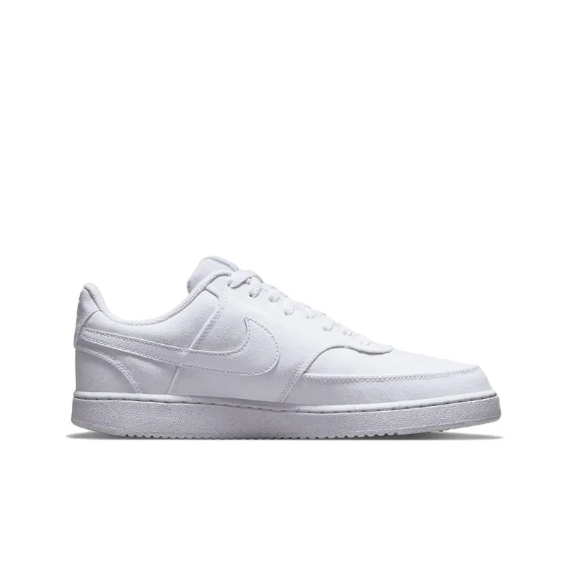 Nike Court Vision Low Canvas Next Nature 'Triple White'-1