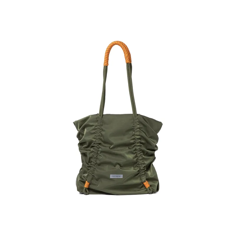 COMBACK Polyamide Tote Bag, Shopping Bag, Shoulder Bag Regular Unisex Light Khaki/Army Green-9