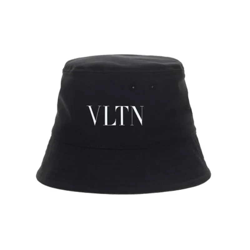 Valentino Vltn Logo Printed Bucket Hat-0
