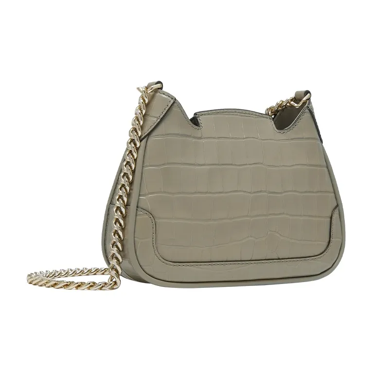 MICHAEL KORS Hally Cow Leather Shoulder Bag, Crossbody Bag Extra Small Women's Light Army Green-1