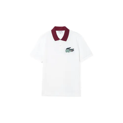 LACOSTE Polo Shirts Men White