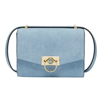 MICHAEL KORS Hendri Leather Shoulder Bag Crossbody Bag Extra Small Women's Light Blue