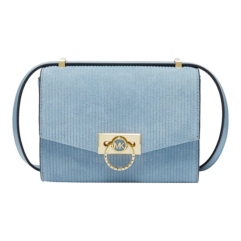 MICHAEL KORS Hendri Leather Shoulder Bag Crossbody Bag Extra Small Women's Light Blue-0