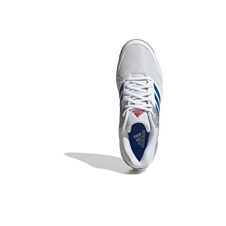 Adidas Speedcourt Anti-Slip Wear-Resistant Low-Top Skateboard Shoes Men's White Blue-4