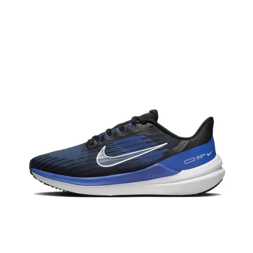 Nike Zoom Winflo 9 Running Shoes Men Low-Top Black/Blue