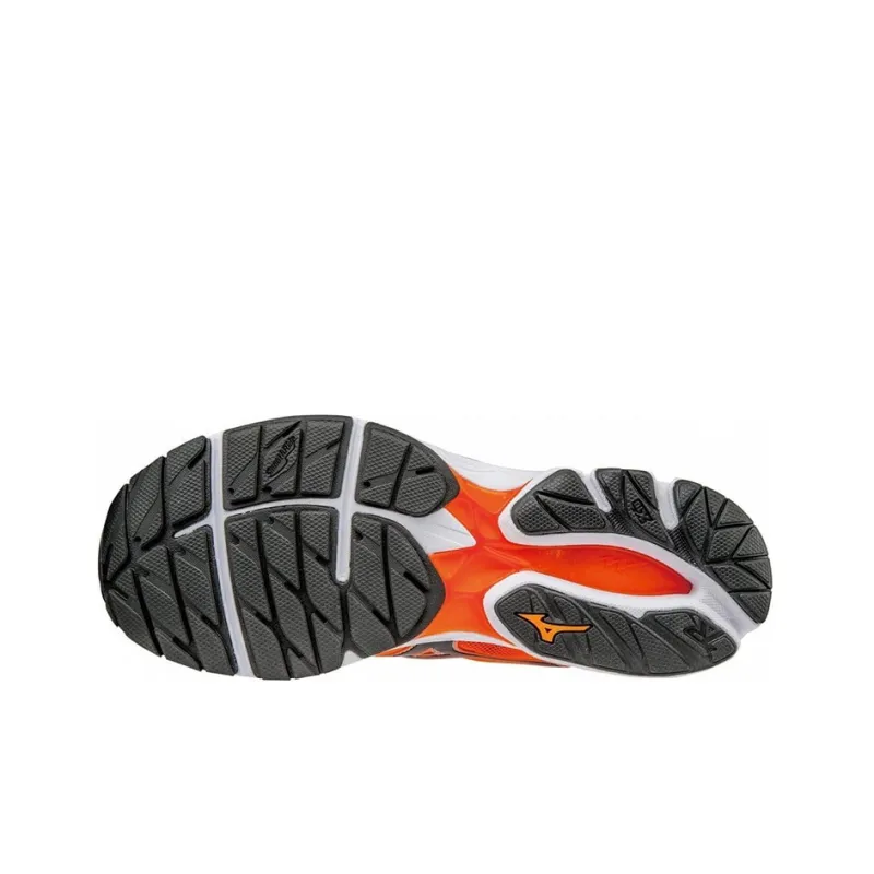 Mizuno Wave Rider 20 Clownfish/Black Silver-4