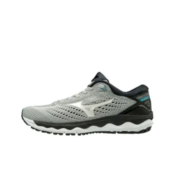 Mizuno Wave Sky 3 Cozy Breathable Wear resistant Gray Black