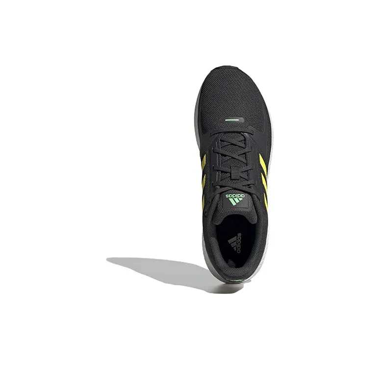 Adidas Runfalcon 2.0 Durable Breathable Low-Top Running Shoes Men's Black Yellow-3
