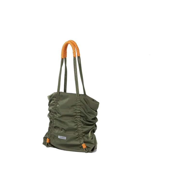 COMBACK Polyamide Tote Bag, Shopping Bag, Shoulder Bag Regular Unisex Light Khaki/Army Green-10