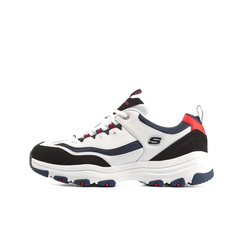 Skechers I-Conik Casual Shoes Men Low-Top White/Marine Blue/Red/Black-0