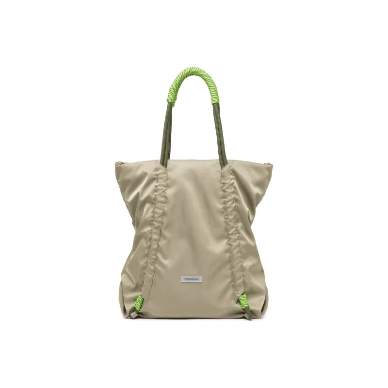 COMBACK Polyamide Tote Bag, Shopping Bag, Shoulder Bag Regular Unisex Light Khaki/Army Green-1