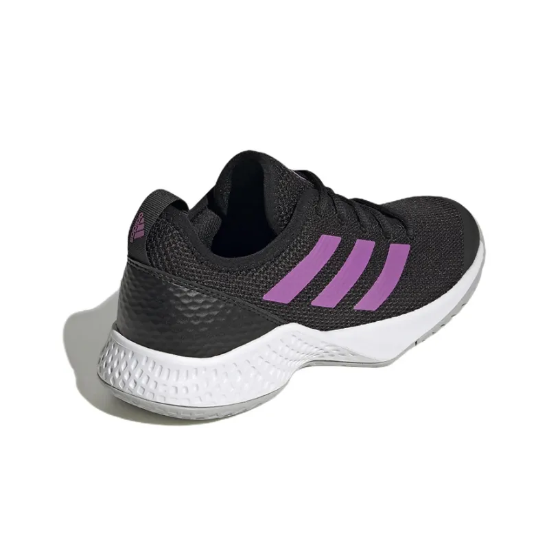 Adidas Courtflash Wear-Resistant Low-Top Tennis Shoes Women's Black-3