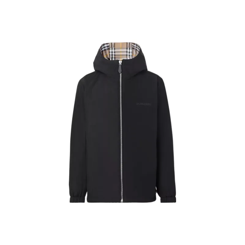 Burberry Reversible Check Hooded Jacket-1