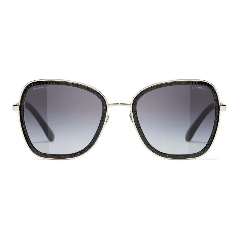 CHANEL Metal Butterfly Sunglass Unisex-1
