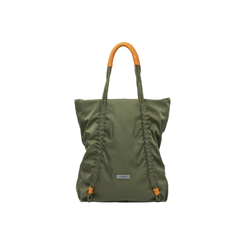 COMBACK Polyamide Tote Bag, Shopping Bag, Shoulder Bag Regular Unisex Light Khaki/Army Green-6