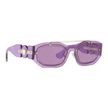 VERSACE Eyewear Medusa Plaque Rectangle-frame Sunglasses