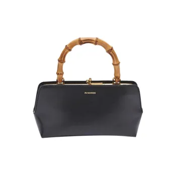 JIL SANDER Goji Logo Embossed Mini Top Handle Bag