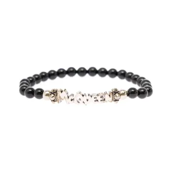 Alexander McQueen Brass Bracelets Men's Black