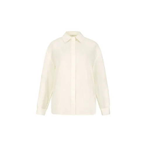 Cubic Shirts Women's Cream White