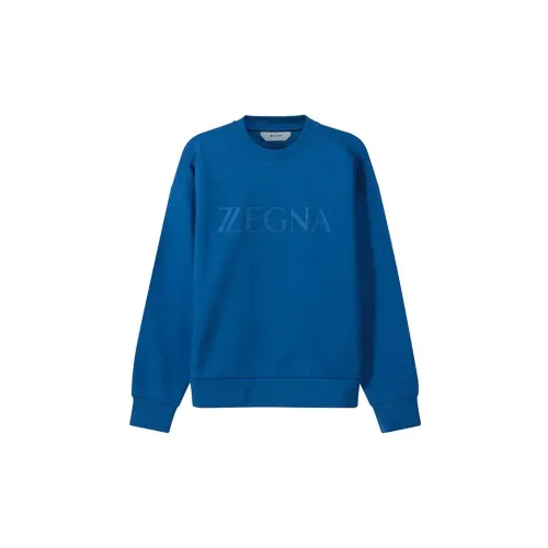 Zzegna Sweatshirts Men Bright Blue