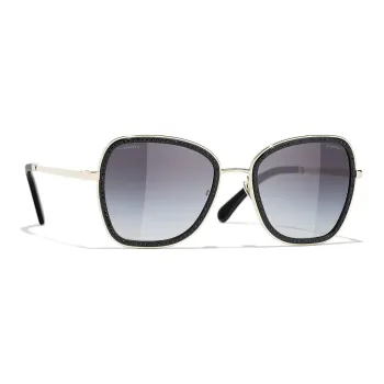 CHANEL Metal Butterfly Sunglass Unisex