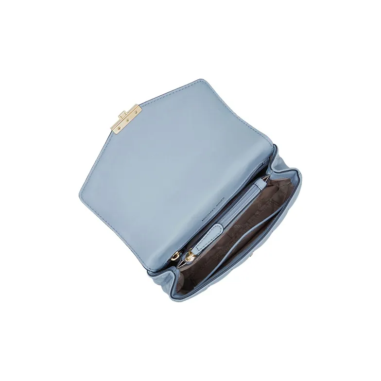 MICHAEL KORS Soho Leather Shoulder Bag Small Size Women's Haze Blue-2