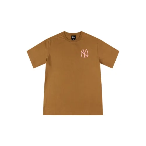 New Era T-Shirts Unisex Ginger Yellow