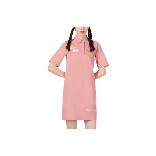 PUMA Short-Sleeved Dresses Women's Pink