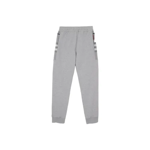 Burberry Check Panel Cotton Jogging Pants 