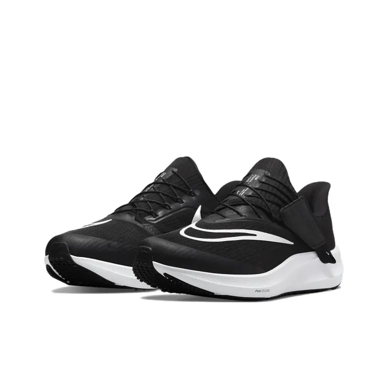 Nike Air Zoom Pegasus 39 FlyEase Extra Wide 'Black White'-2