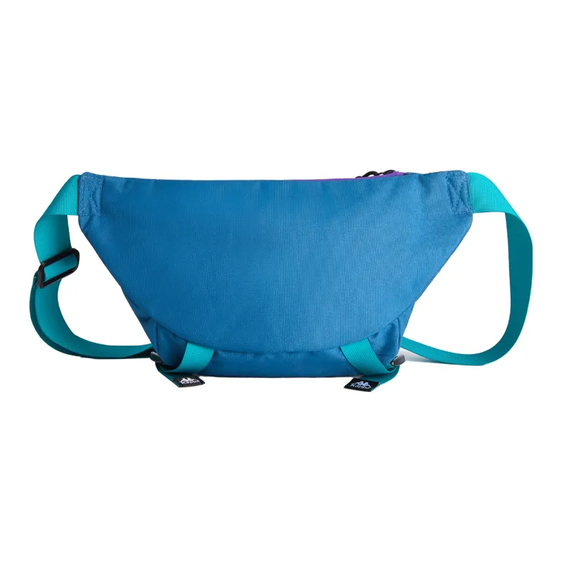 Kappa Polyester Sling Bag, Crossbody Bag, Fanny Pack Regular Unisex Endless Blue/Classic Black-2