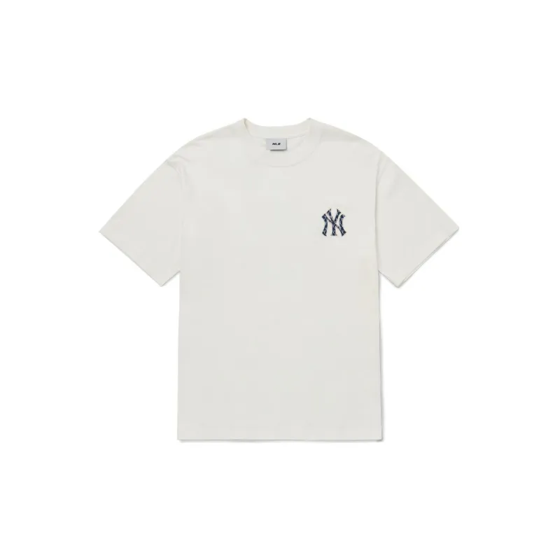 MLB T Shirt Korean Style Unisex White-1