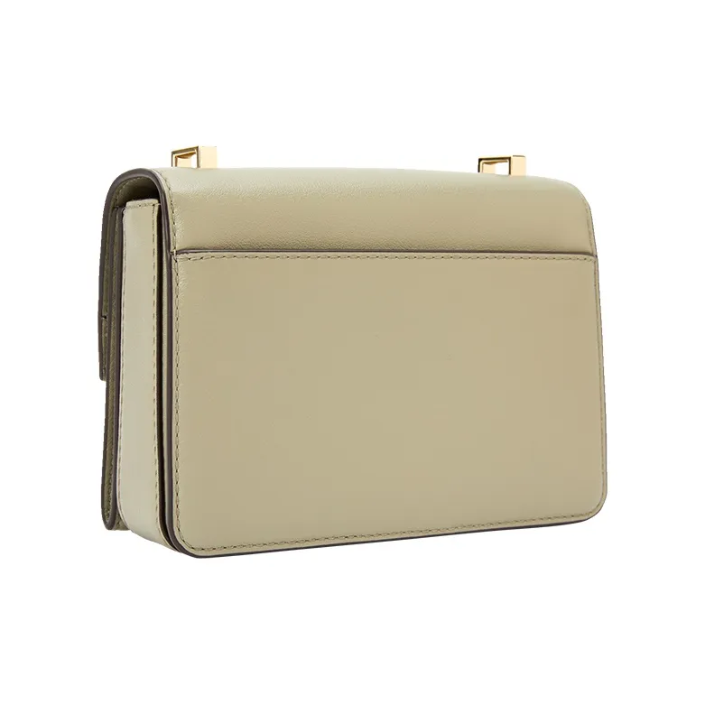 MICHAEL KORS Hendri Leather Shoulder Bag, Crossbody Bag Extra Small Women's Light Army Green-1