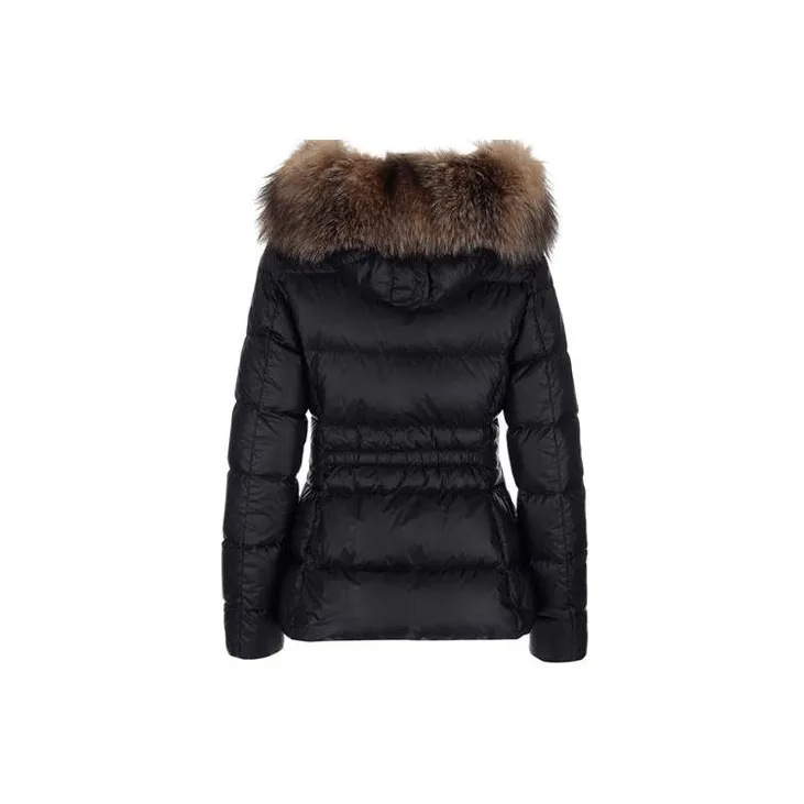 Moncler Boed Fur Hood Jacket 'Black'-1