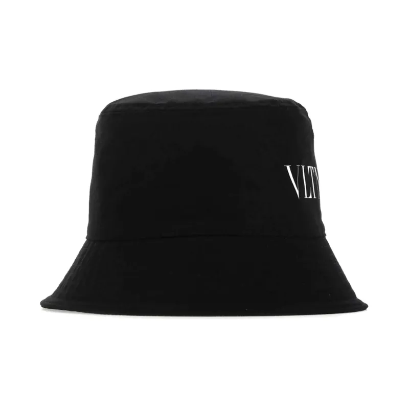 Valentino Vltn Logo Printed Bucket Hat-1